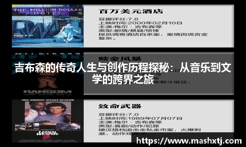 吉布森的传奇人生与创作历程探秘：从音乐到文学的跨界之旅